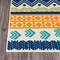World Rug Gallery Palm Floral Leaves Indoor/Outdoor Runner Rug 2'x7' Gray Runner Rug 5557MULTI2X7 - alternate 2